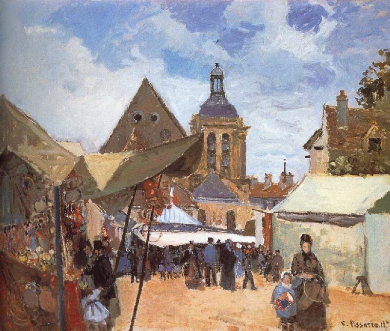 Camille Pissarro September s Pang map oise Germany oil painting art